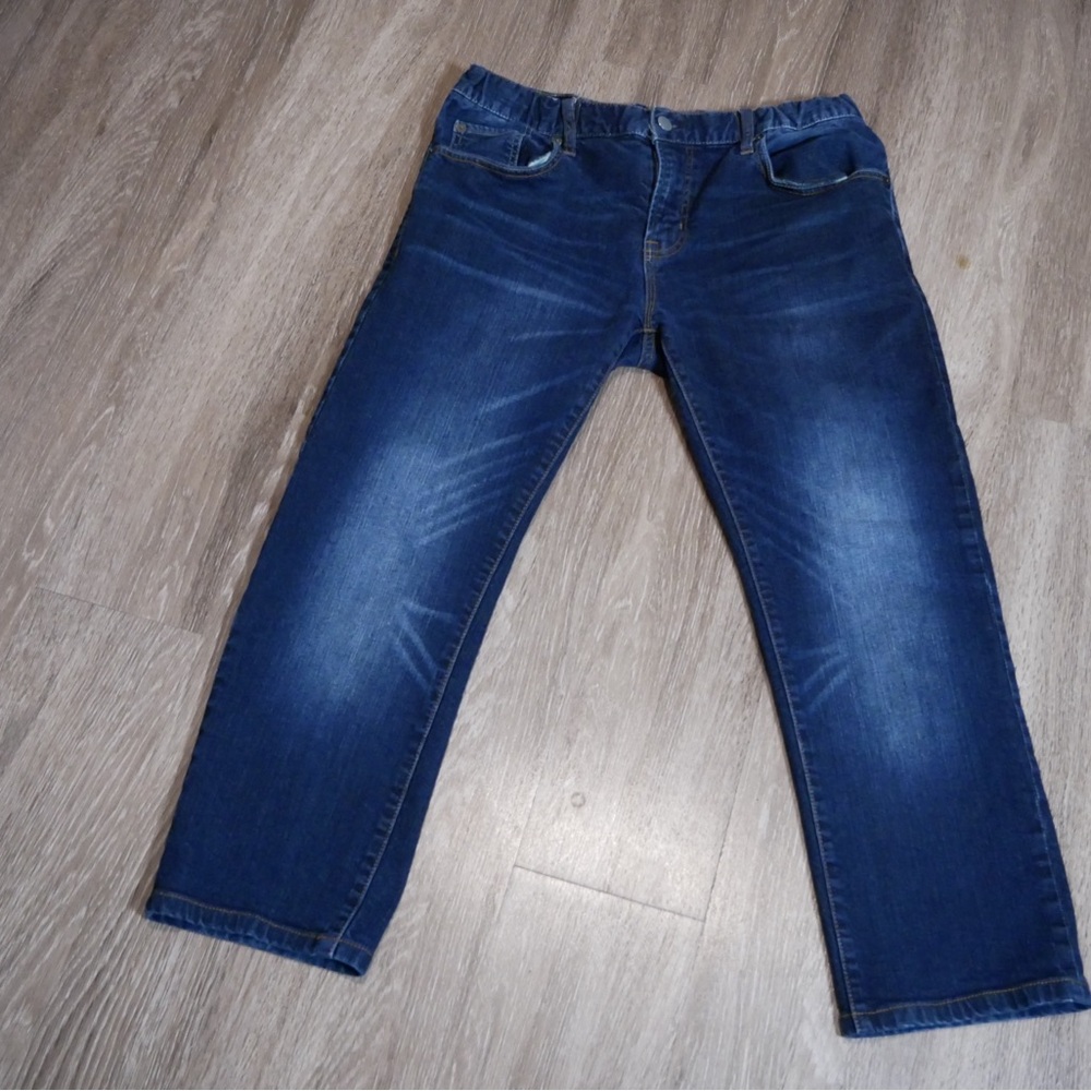 Aeropostale‎ Slim Straight Jeans Blue Denim Medium Wash Whiskered 34x32 Mens
